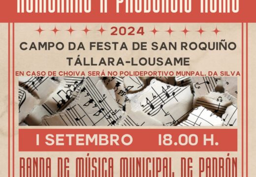 Pasodobres e bandas sonoras, este domingo no XVI Certame de Bandas de Música Populares do Concello de Lousame